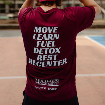 MAROON ATHLETIC TEE