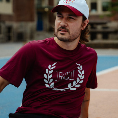 MAROON ATHLETIC TEE