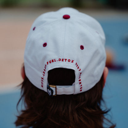 WHITE & MAROON HAT