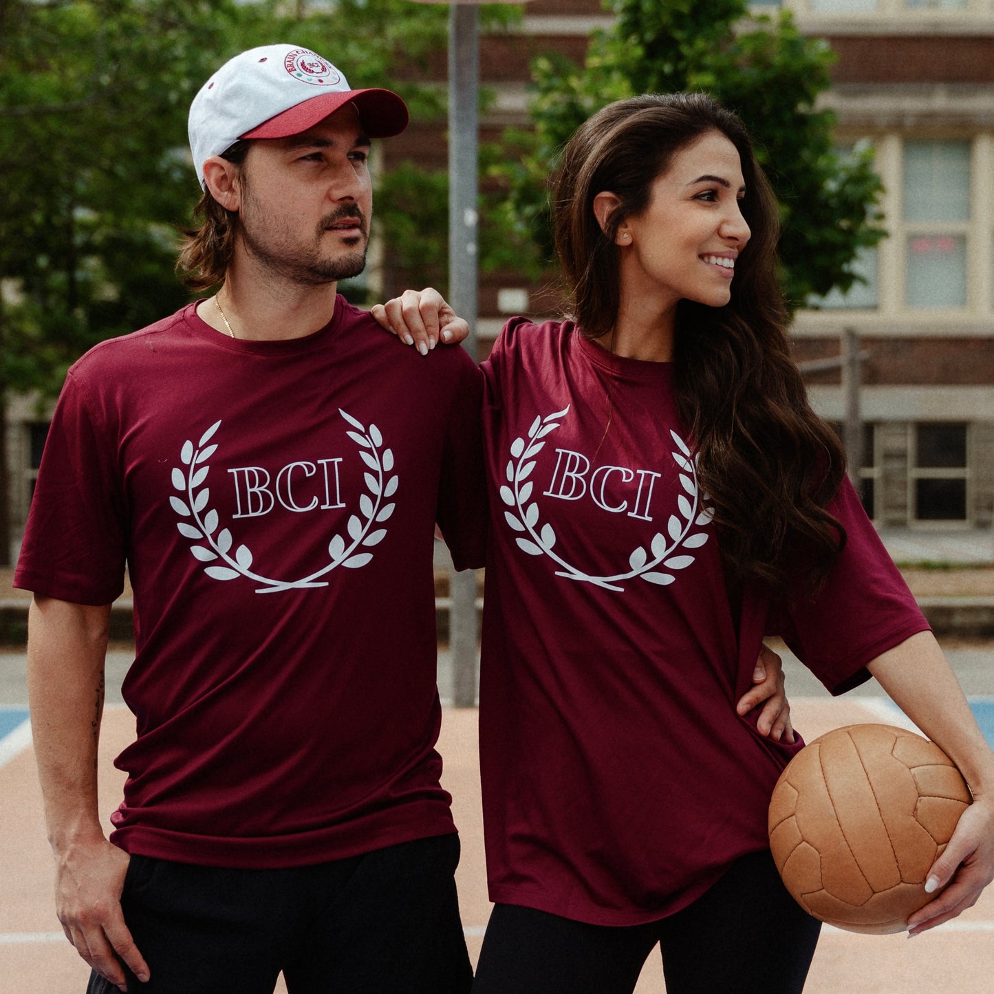 MAROON ATHLETIC TEE